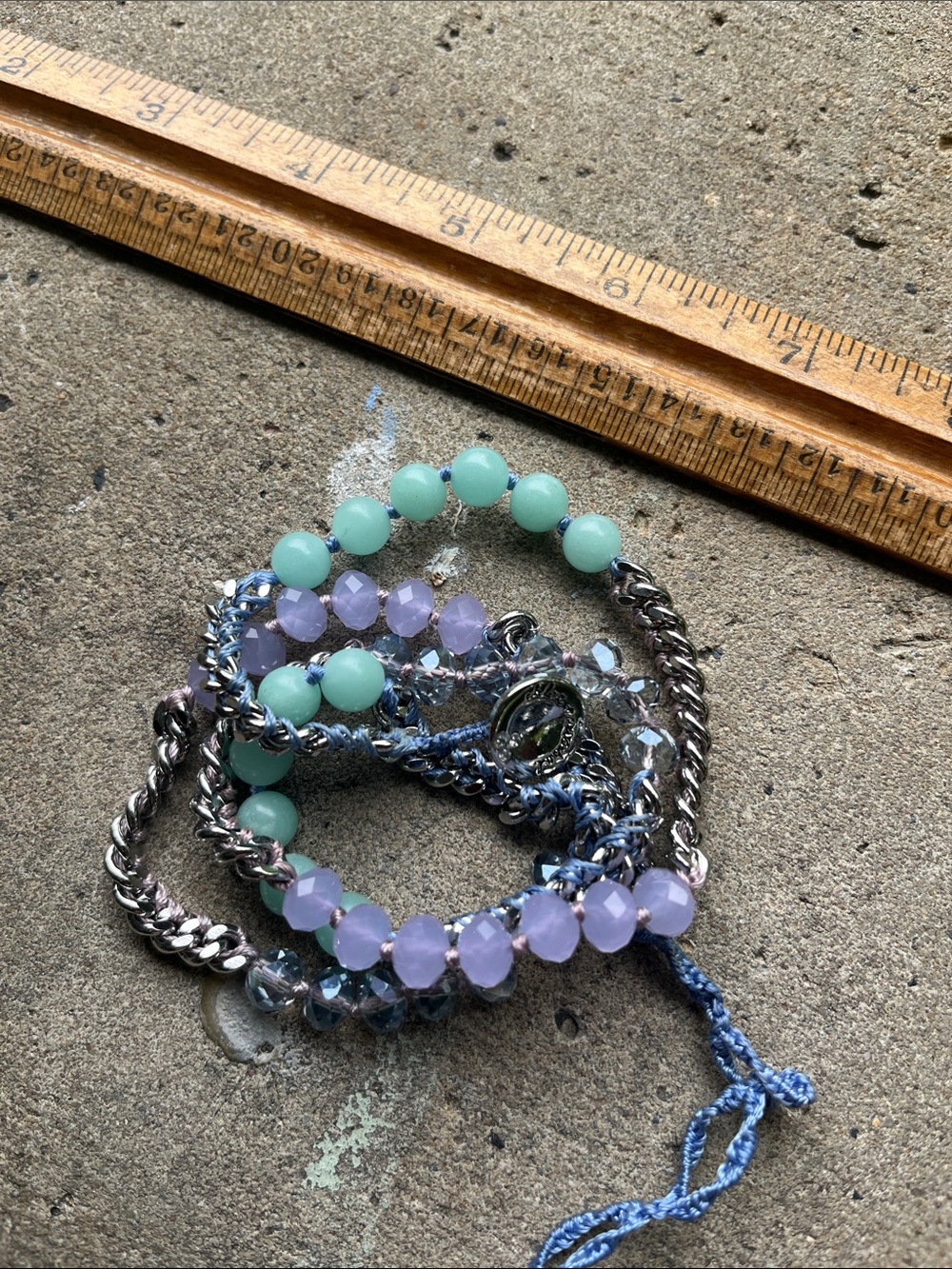 Chloe+Isabel  Multi-Strand Pastel Beaded Wrap Bracelet or long necklace